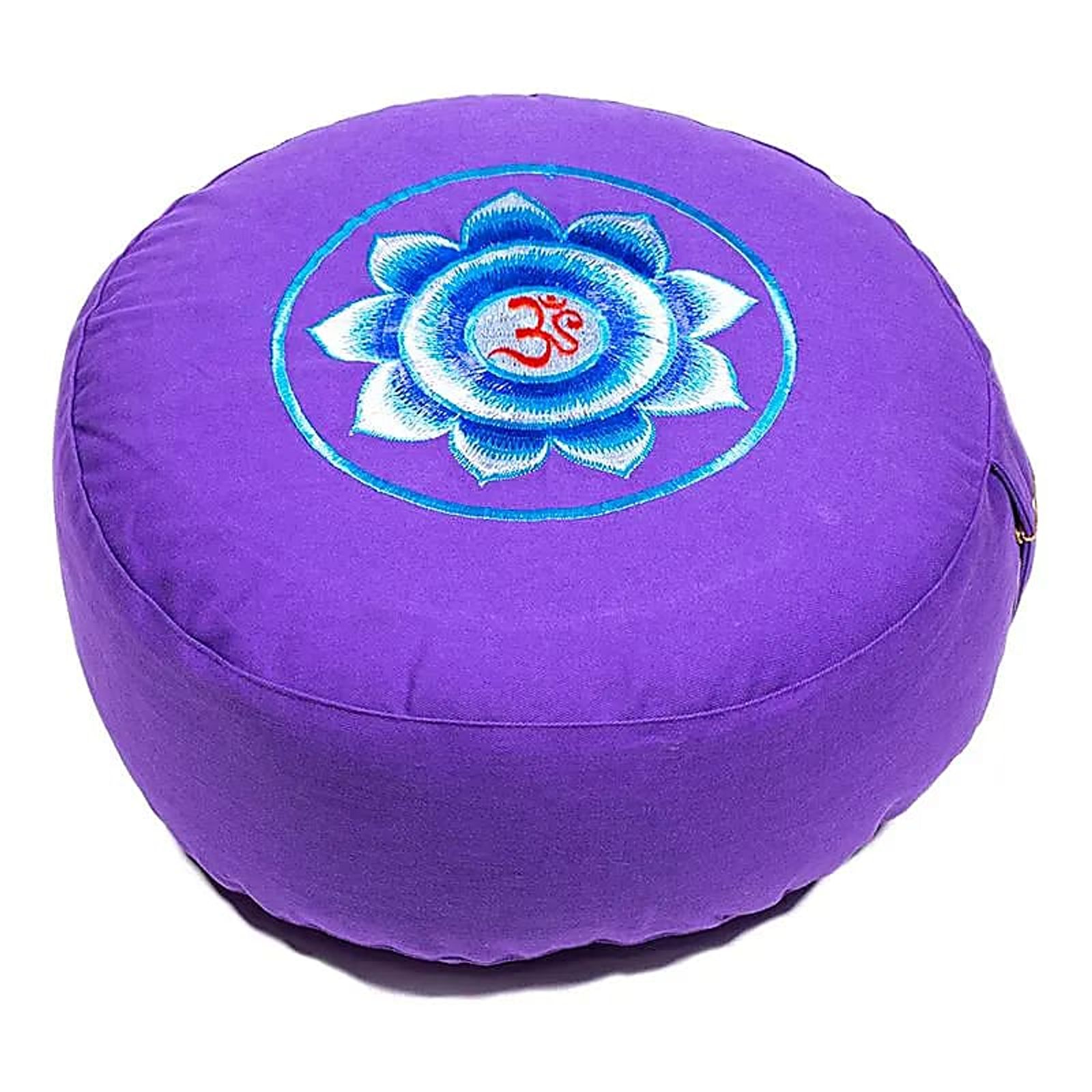 Meditationskissen OM violett -- 33x17 cm