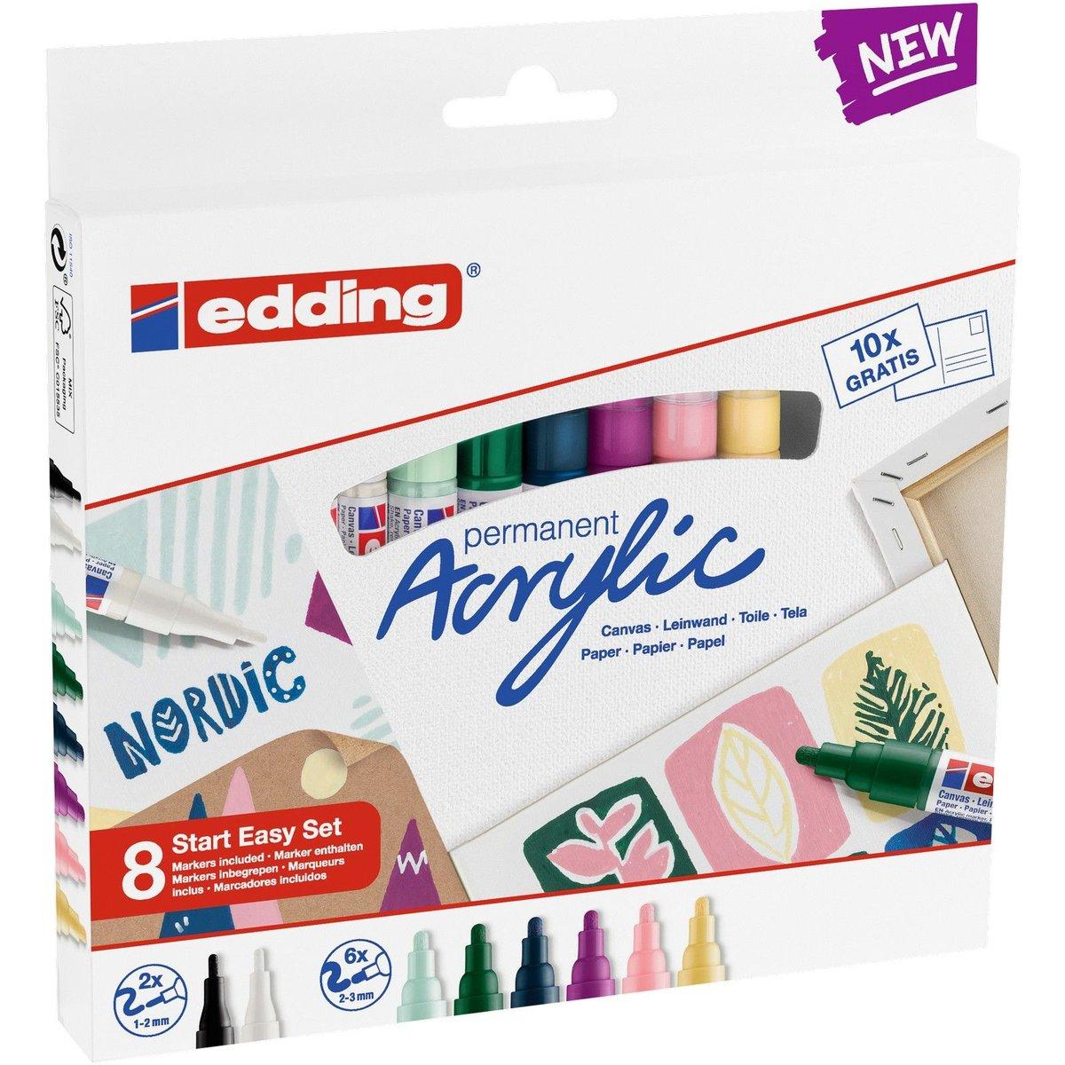 Edding | Acrylic start easy set 8pcs