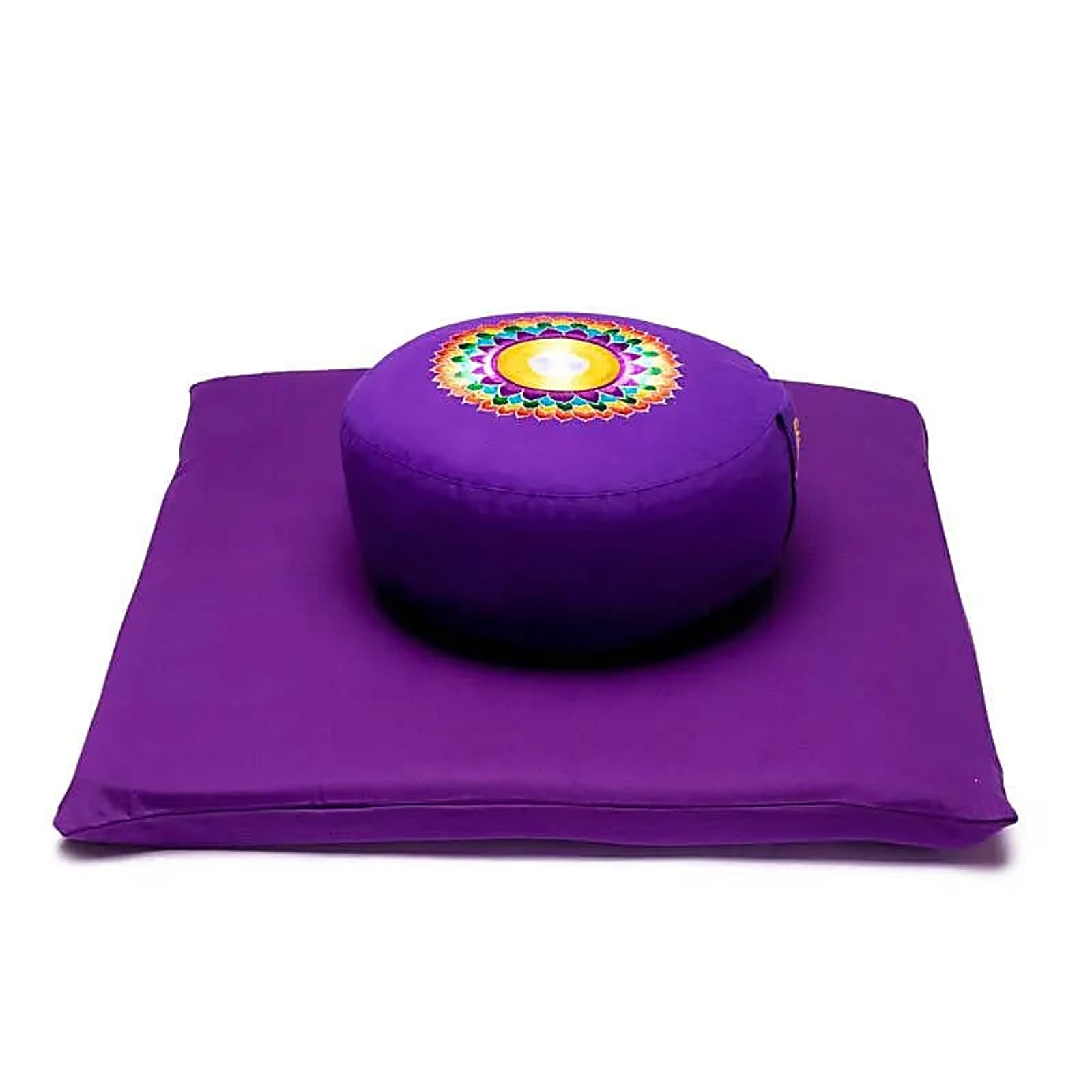 Meditations SET Chakra 7 Sahasrara violett -- 65x65x5 cm
