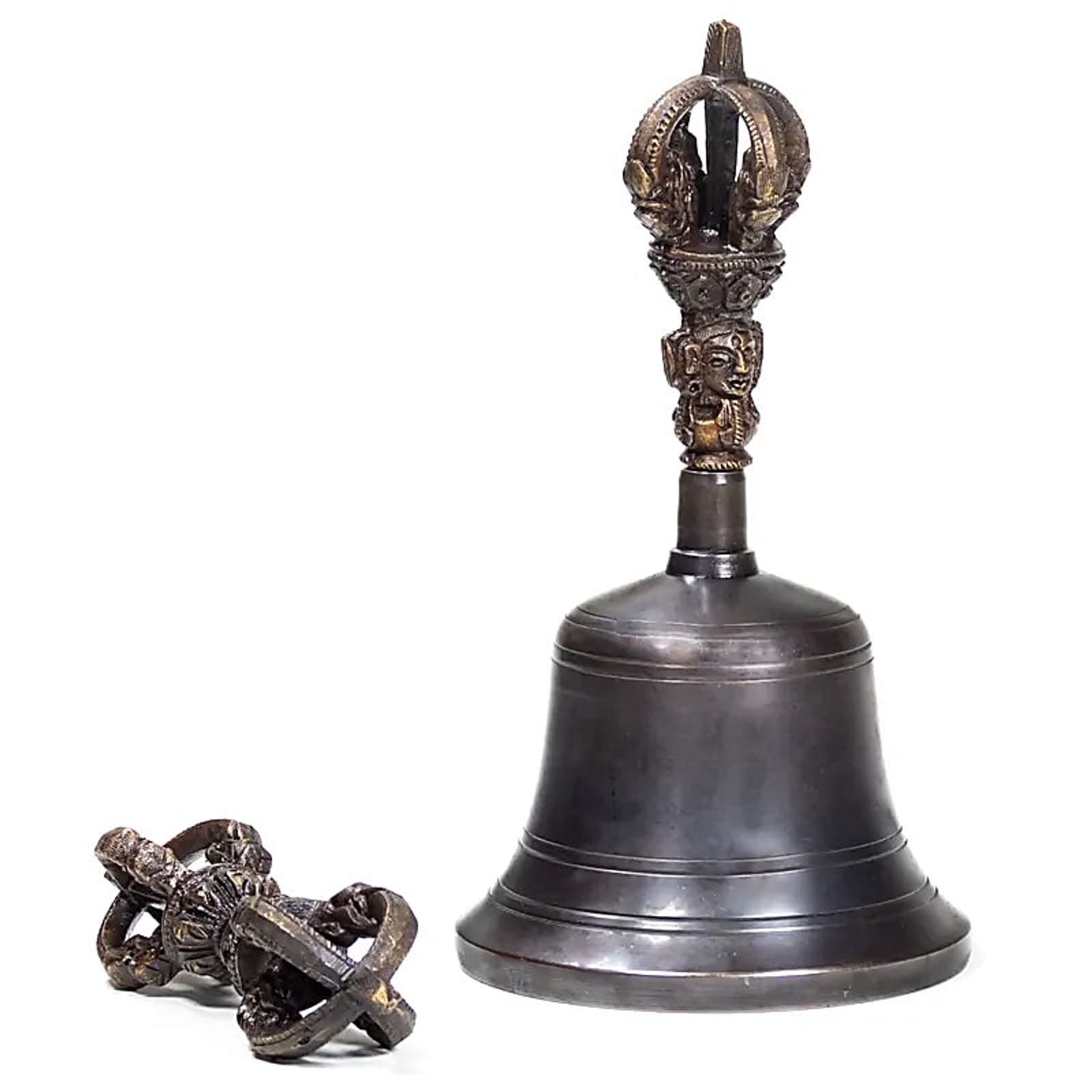 Dorje und Glocke Bronze höchste Qualität -- 18x9.5 cm