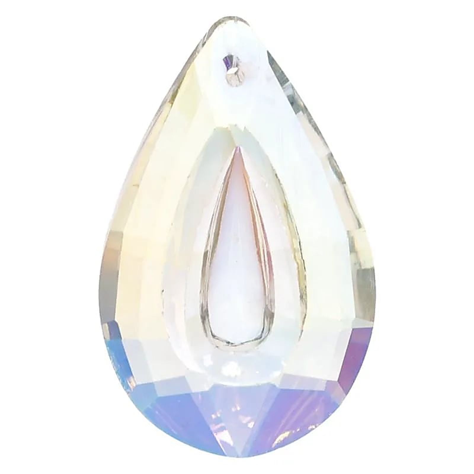 Regenbogen-Kristalle Bindi Perlmutt AAA Qualität -- 3.2x5 cm