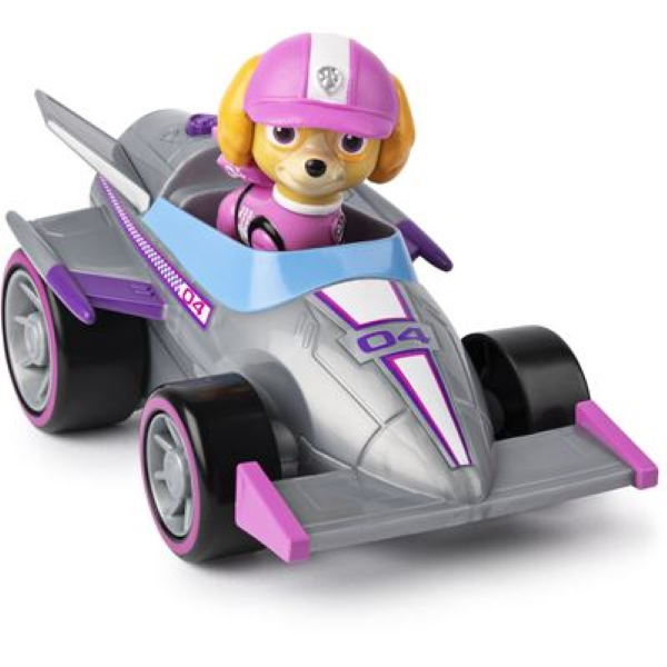 Spin Master 19181 - Paw Patrol Skyes Race & Go Deluxe Basis Fahrzeug mit Figur