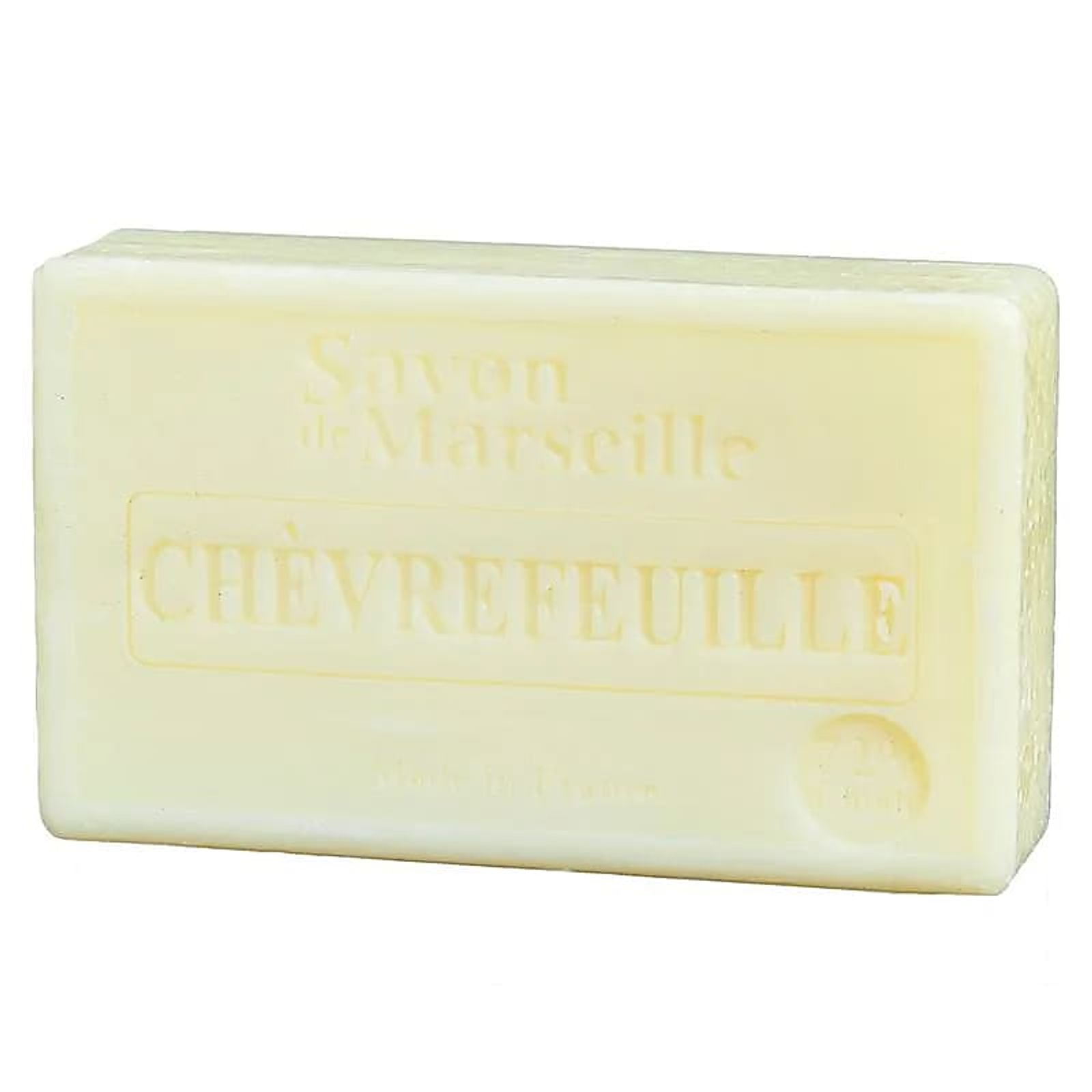 Natürliche Marseille Seife mit Geißblatt -- 100 g