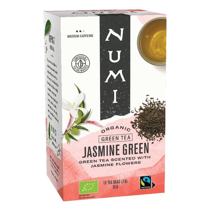 Numi Biologischer Grüner Tee Jasmin -- 18x2g