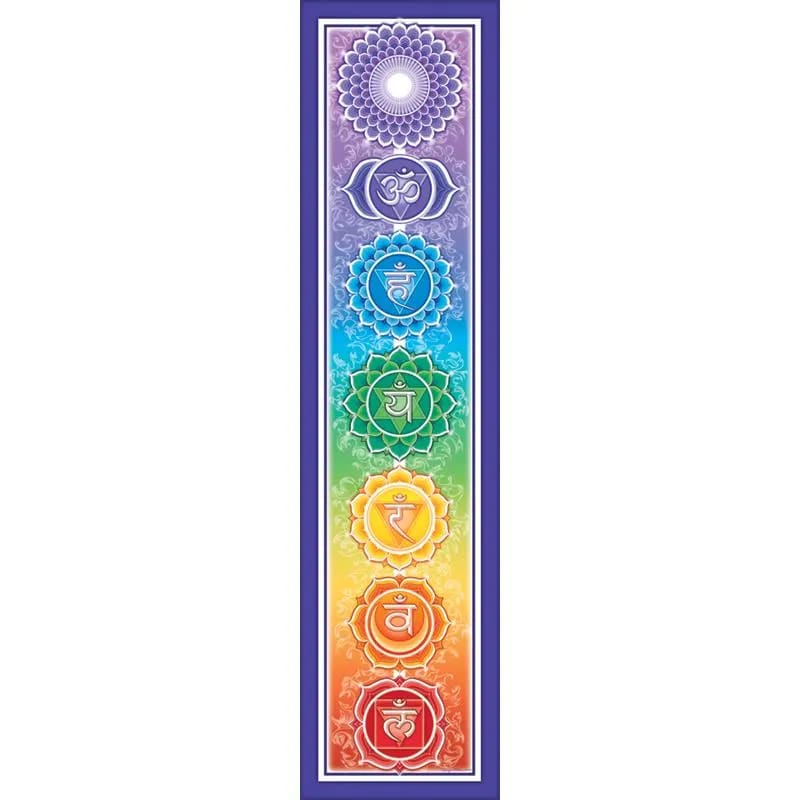 Autoaufkleber - Rainbow Chakra -- 28x7 cm