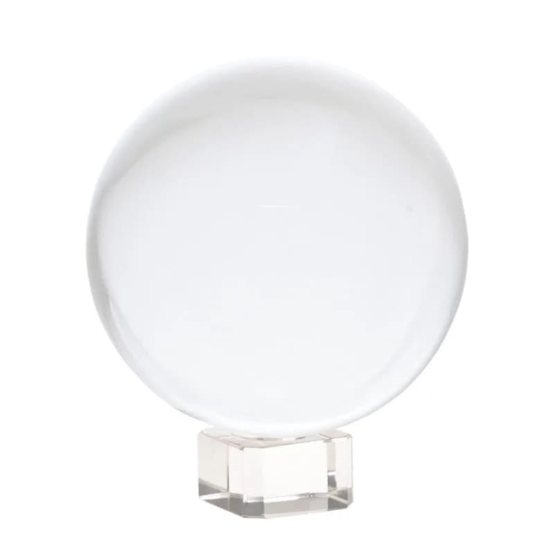 Kristallkugel + Glasfuß -- 6 cm
