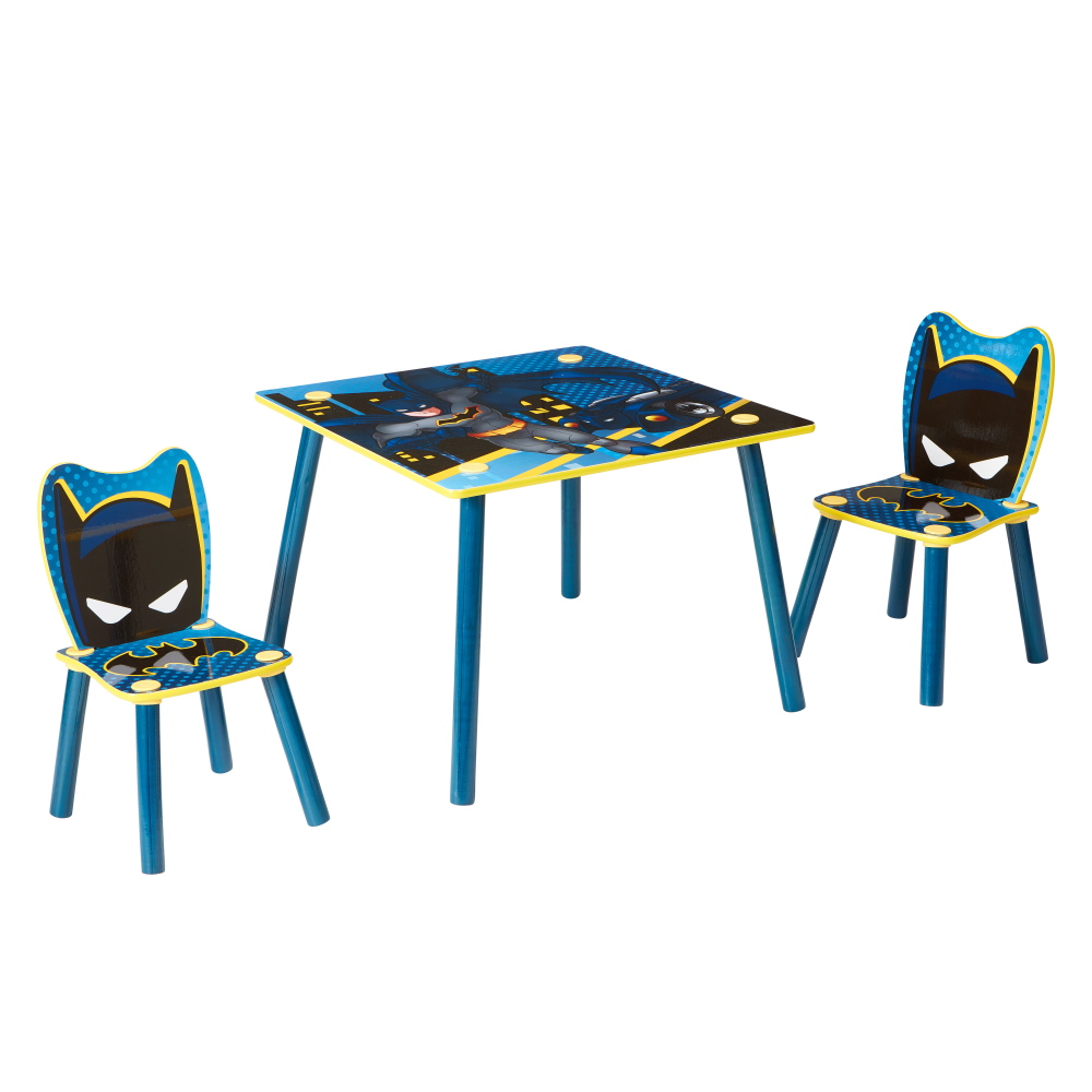 Batman - Set aus Tisch und 2 Stühlen für Kinder 