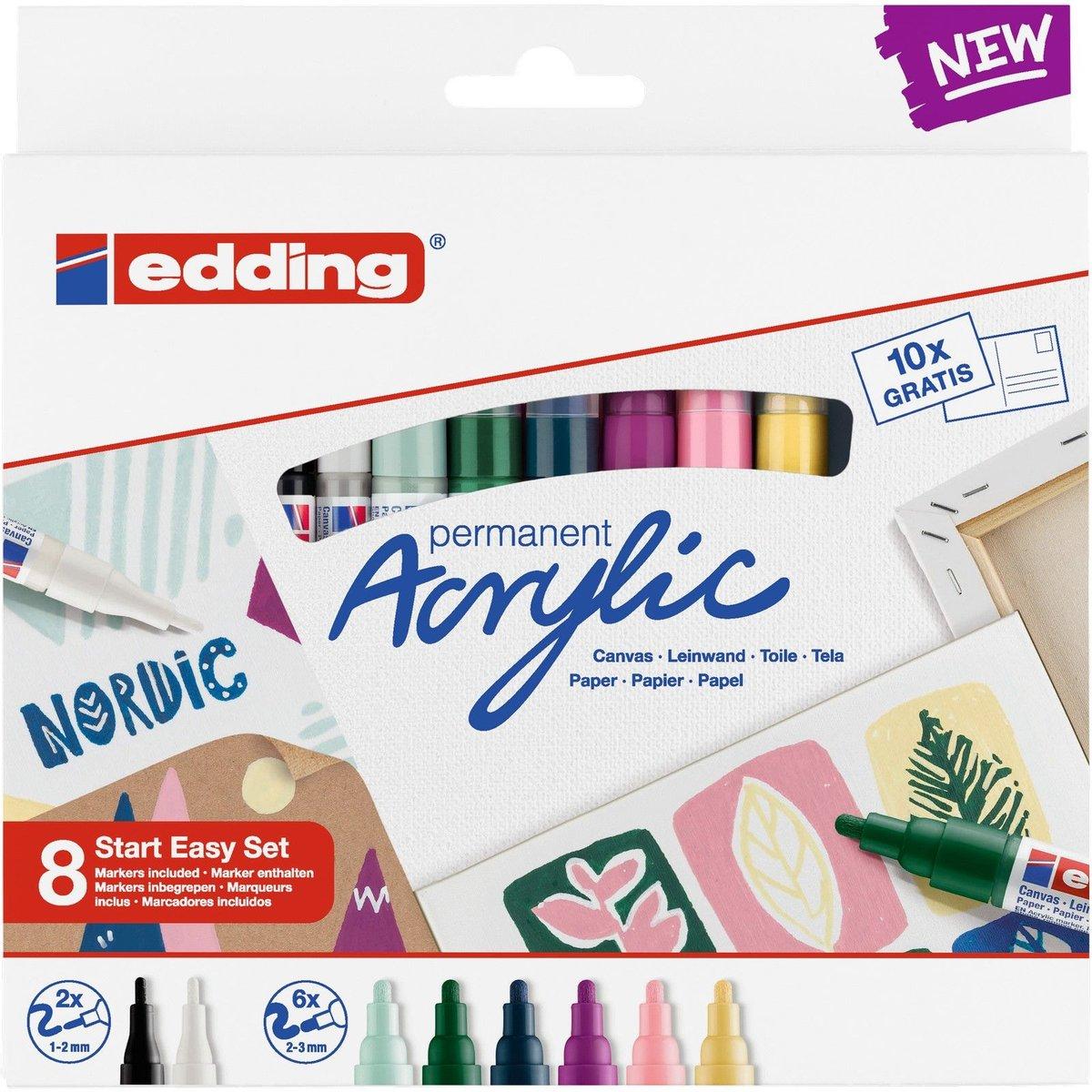 Edding | Acrylic start easy set 8pcs