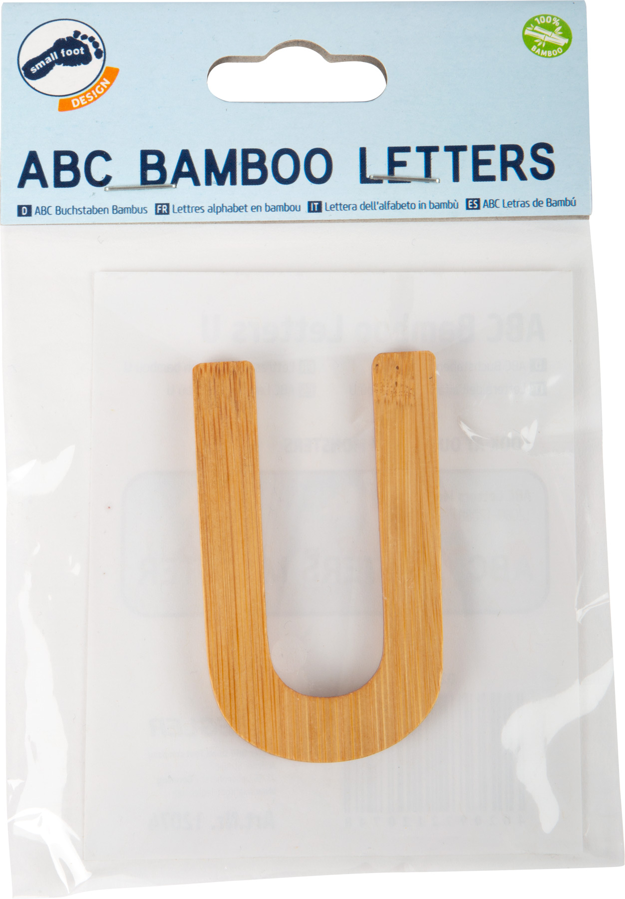 ABC Buchstaben Bambus U