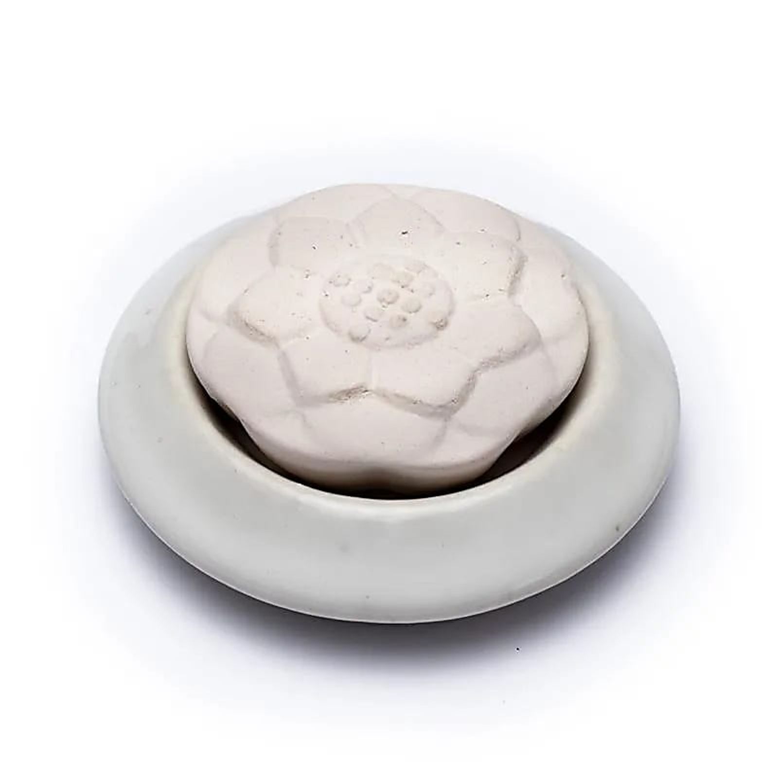 Aroma Stein Diffusor Lotus weiß -- 7.5cm