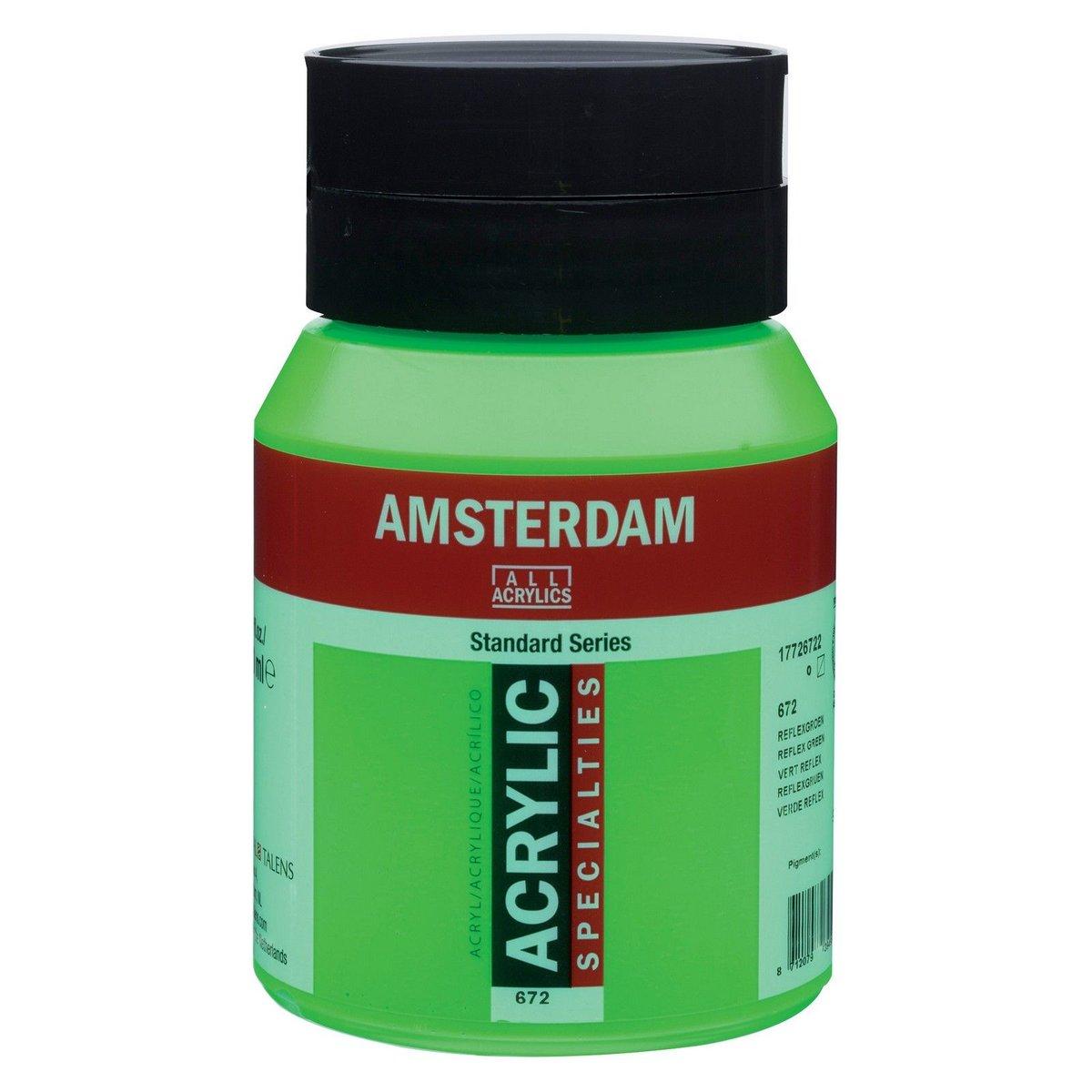 Amsterdam | Acrylfarbe 500ml Reflexgrün 672