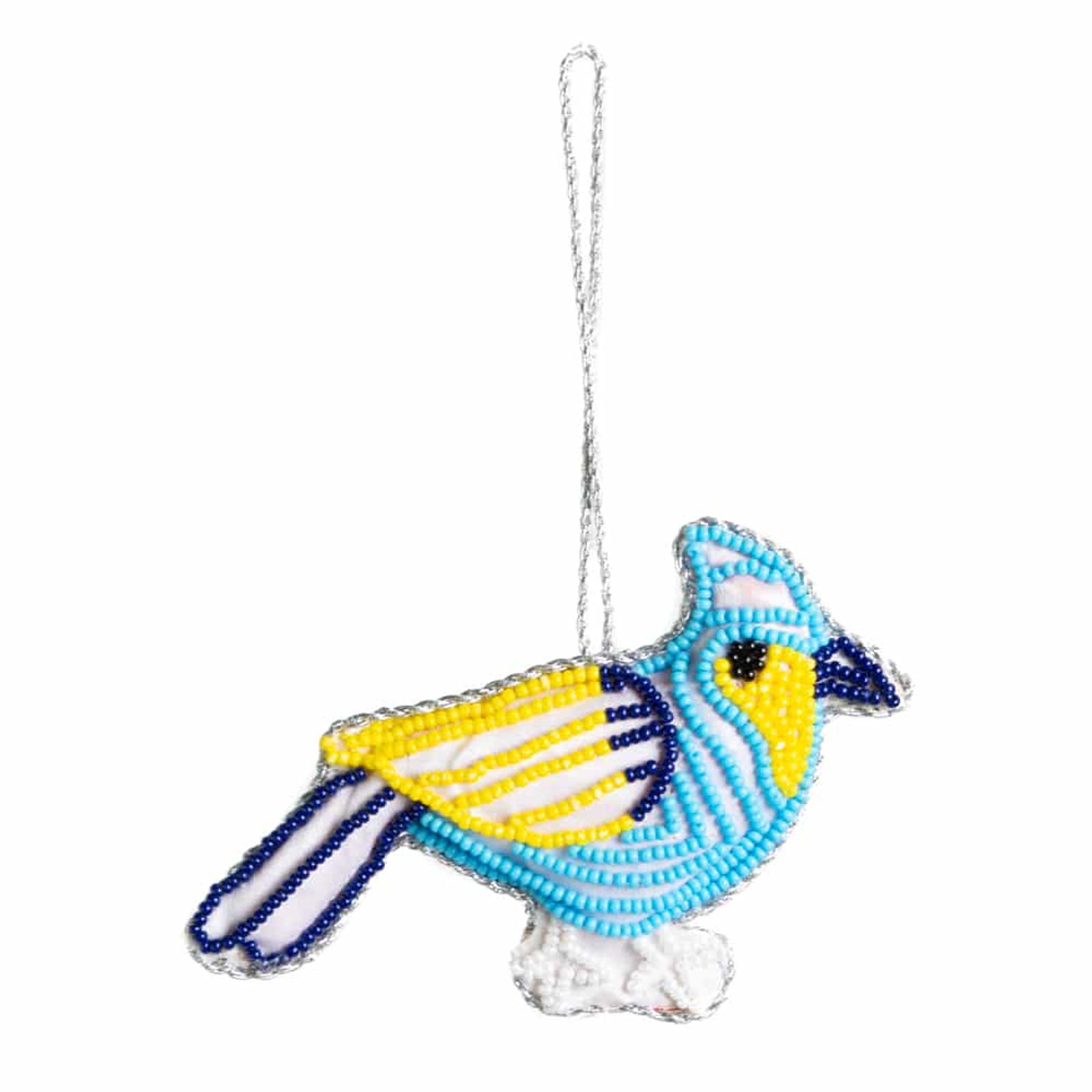 Anhänger Ornament Traditioneller Blauer Vogel (13 cm)