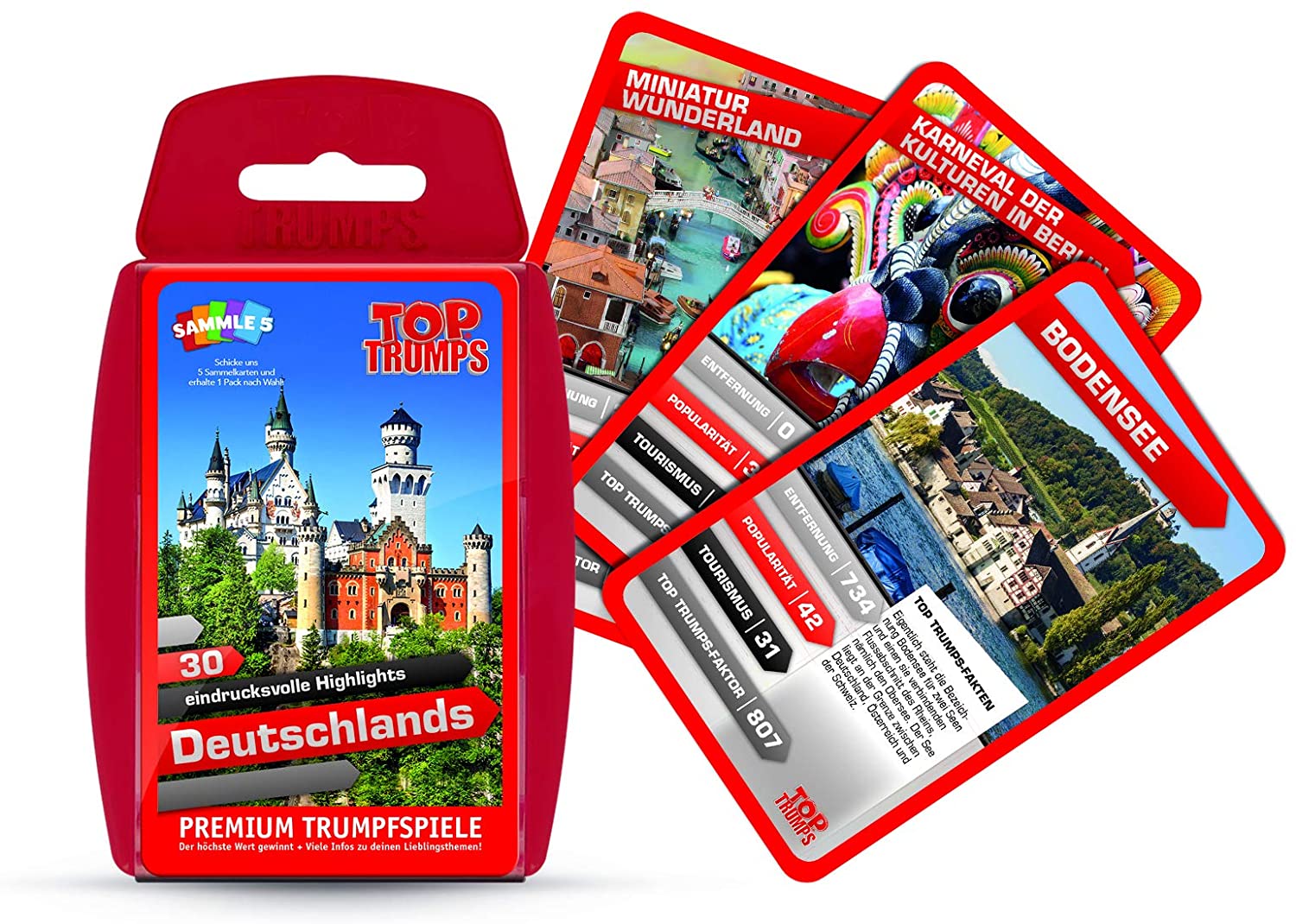 Winning Moves 63193 - Top Trumps - 30 eindrucksvolle Highlights Deutschland