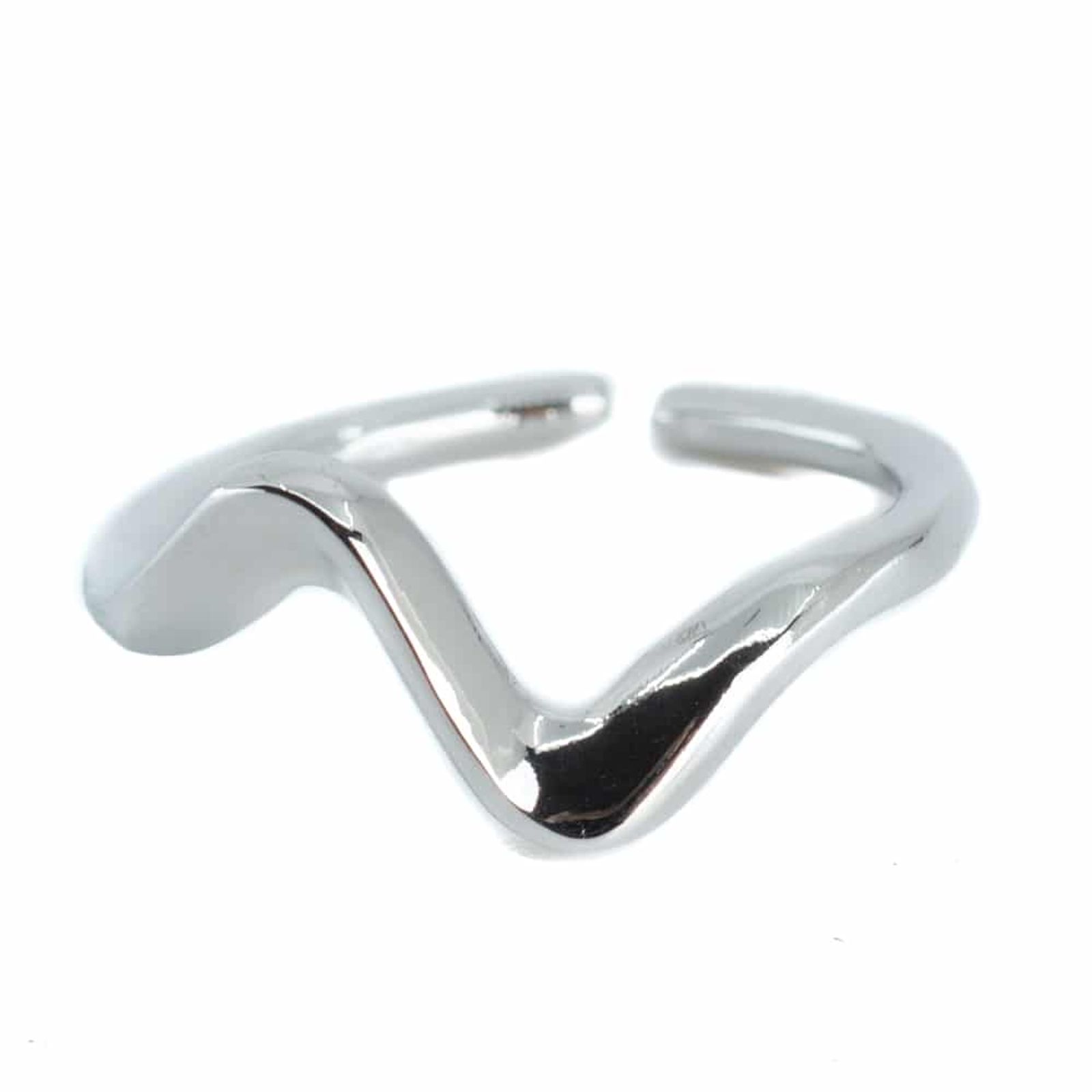 Verstellbarer Ring Welle Kupfer Silber