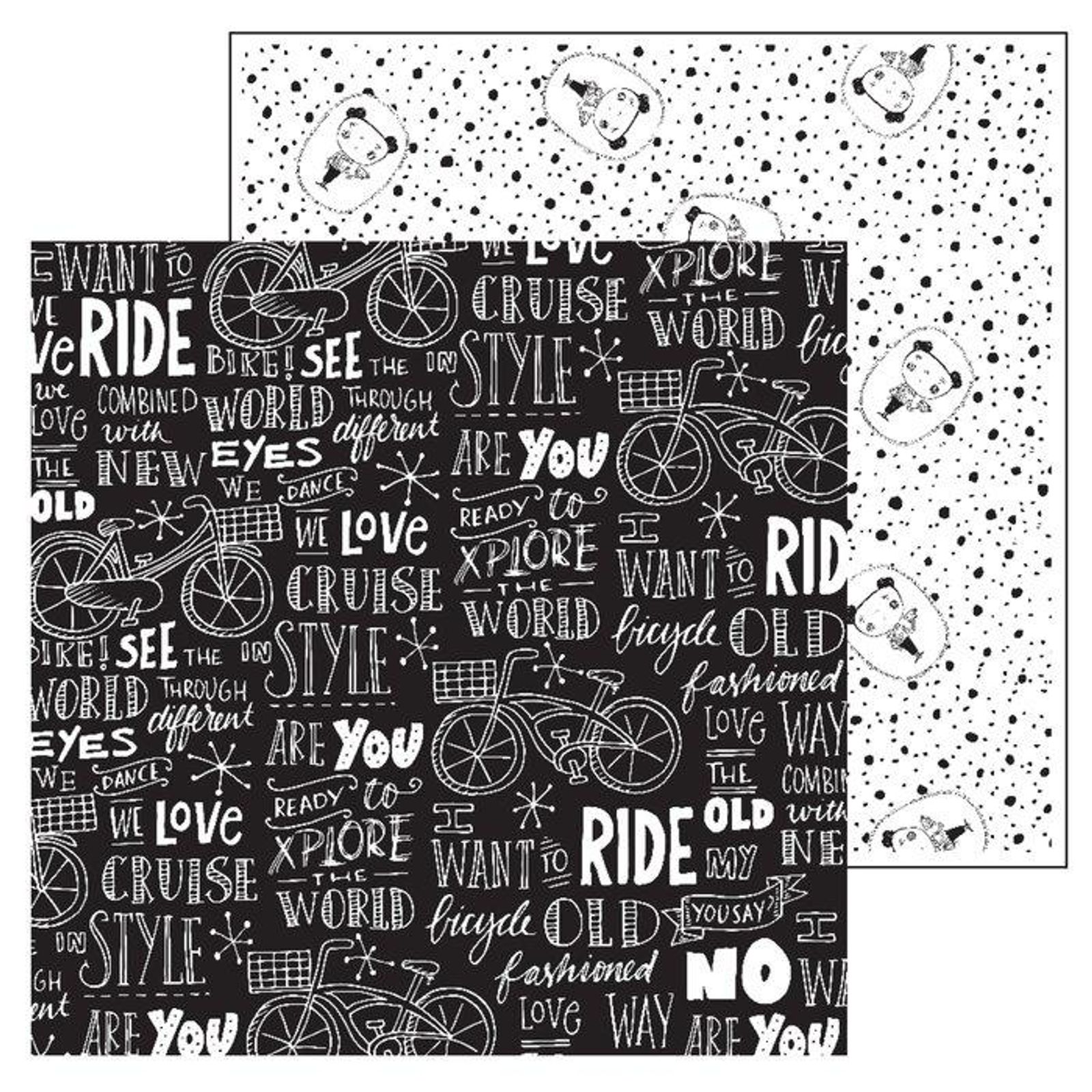 Paperfuel | Scrapbook papier 30,5x30,5cm 200g Bike