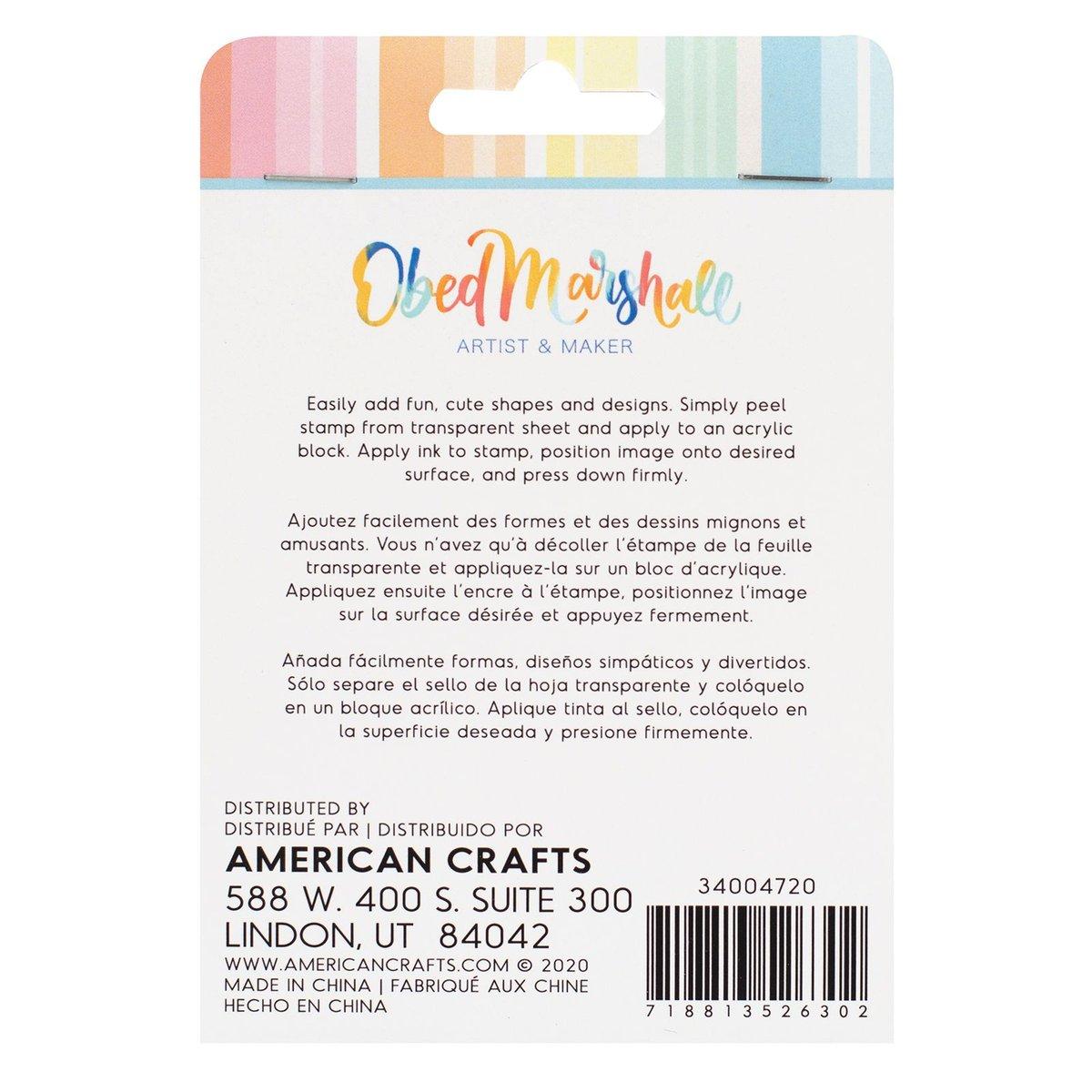 American Crafts | Stamp Buenos días Acrylic set 2