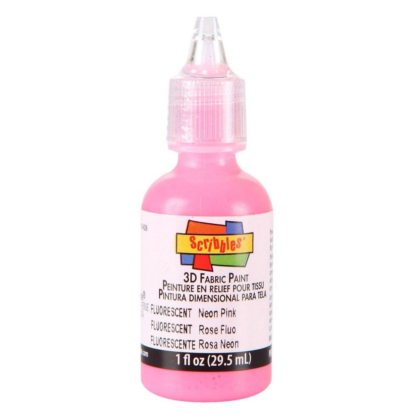 Scribbles | 3D Textilfarbe neon 29,5ml Rosa