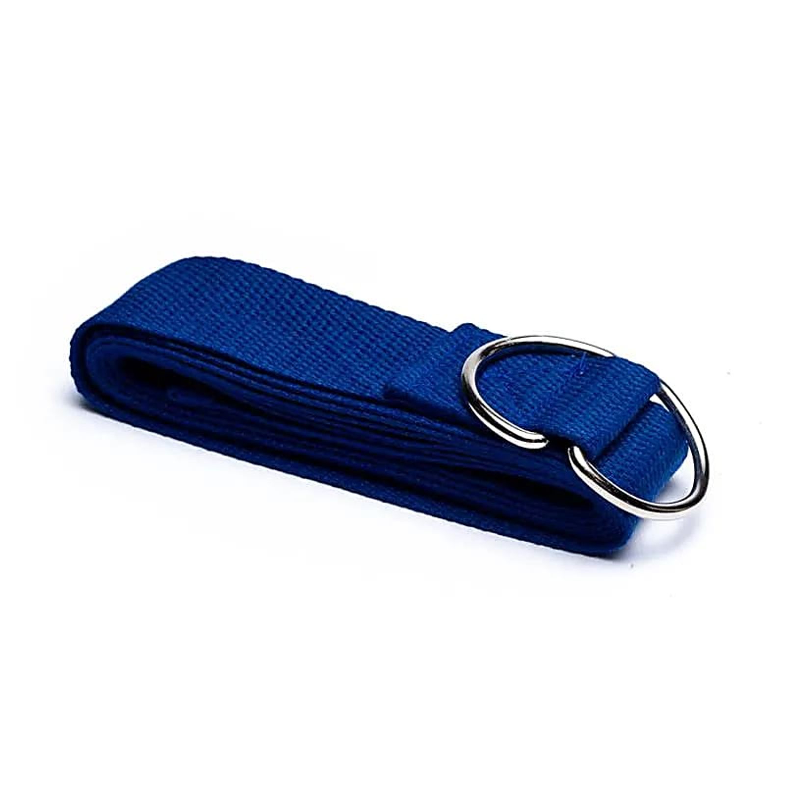 Yogagurt D-Ring Schnalle Blau Baumwolle -- 183x4 cm