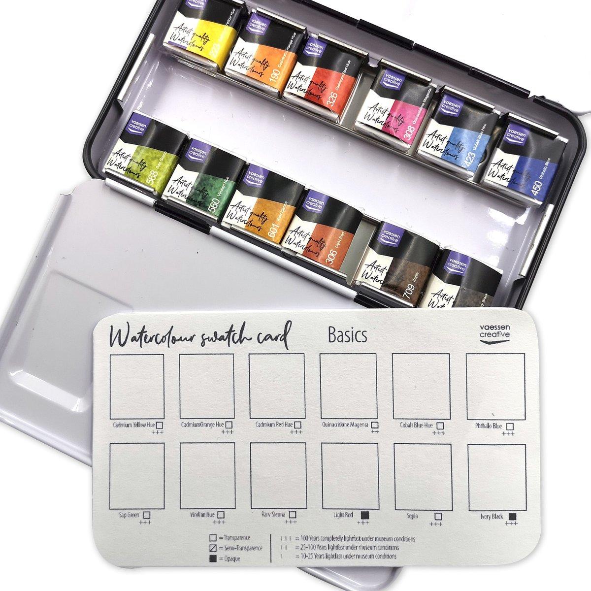 Vaessen Creative | Aquarellfarben Set Basis 12 Farben