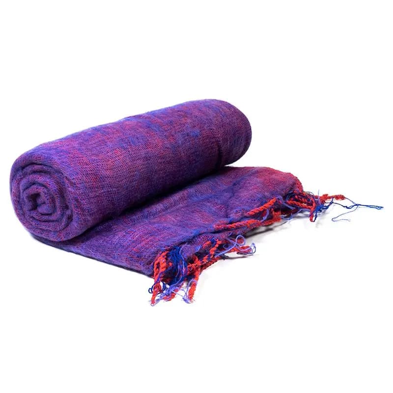 Schal für die Meditation Violett -- 200x80 cm