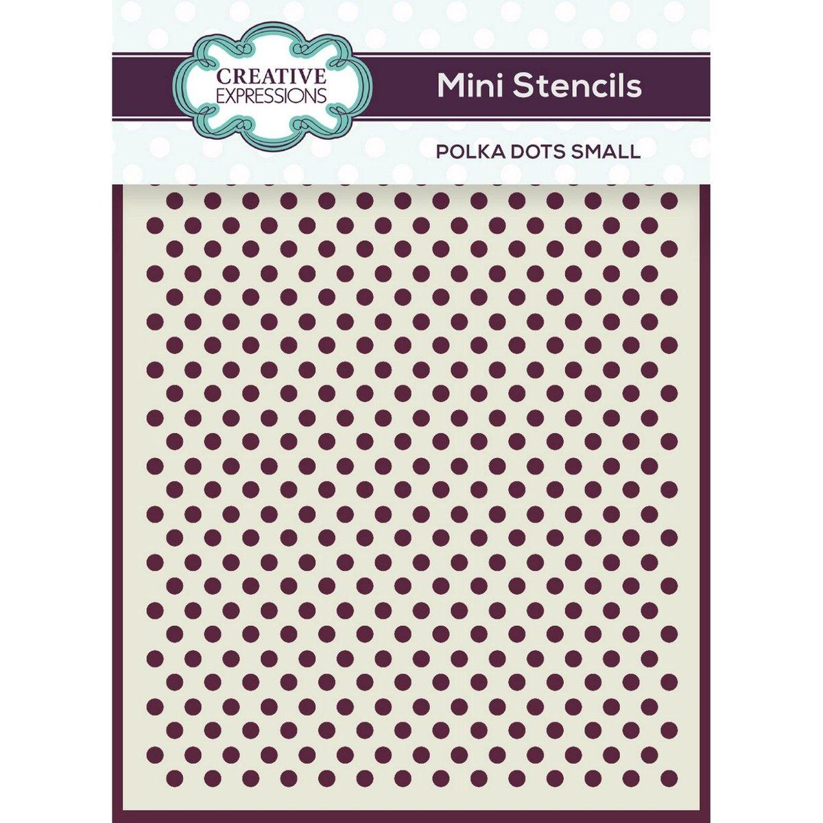 Creative Expressions | Mini Stencil Polka Dots Small