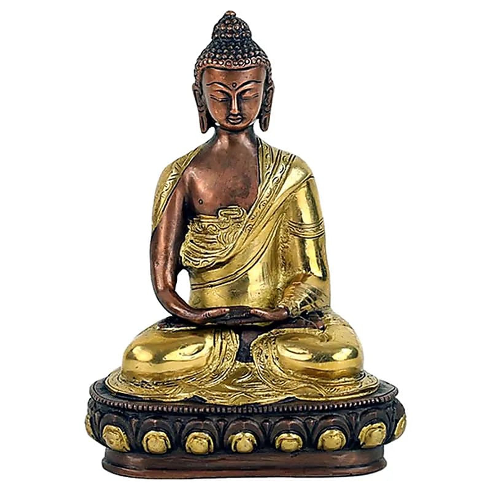 Buddha Amitabha Figur 2-farbig -- 1500 g; 20 cm