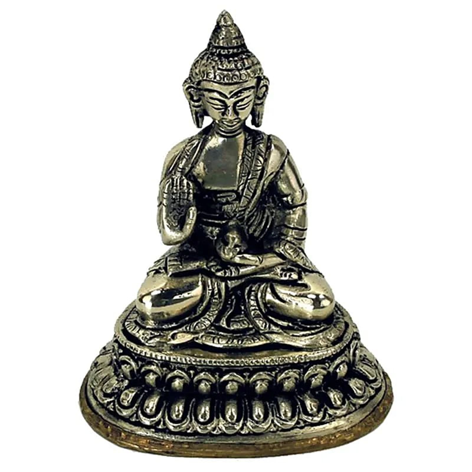 Amoghasiddhi Buddha - Miniatur -- 330 g; 10 cm