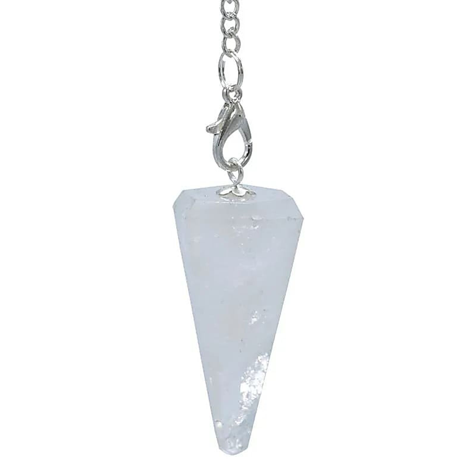 Pendel Bergkristall & Chakrakette -- 16 g; 3-4 cm