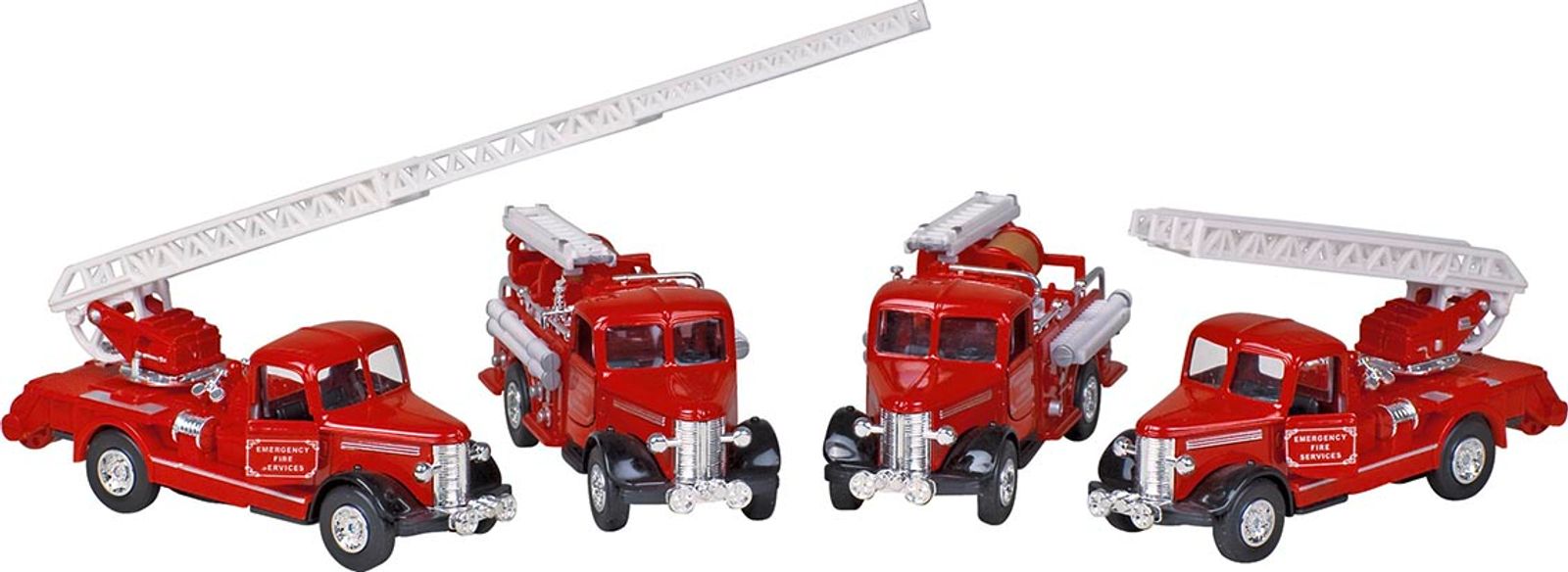 Classic Feuerwehr, Spritzguss, L= 12 - 13,5 cm