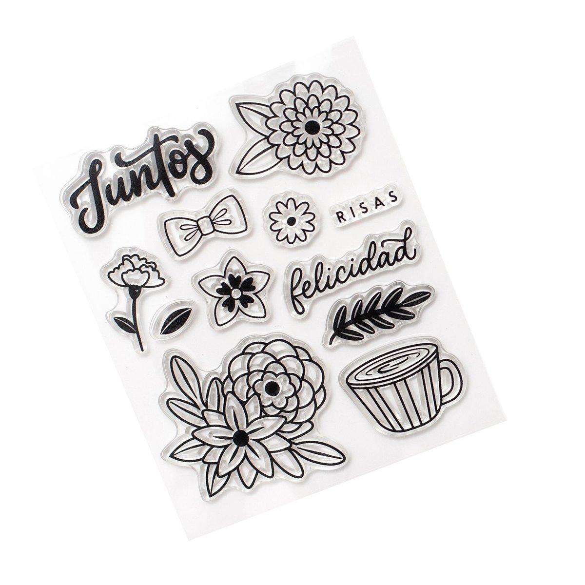 American Crafts | Stamp Buenos días Acrylic set 2