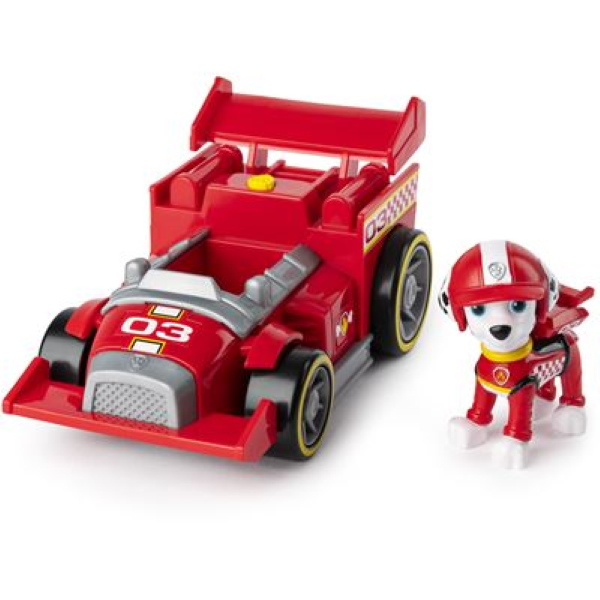 Spin Master 28190 - Paw Patrol Marshalls Race & Go Deluxe Basis Fahrzeug mit Figur