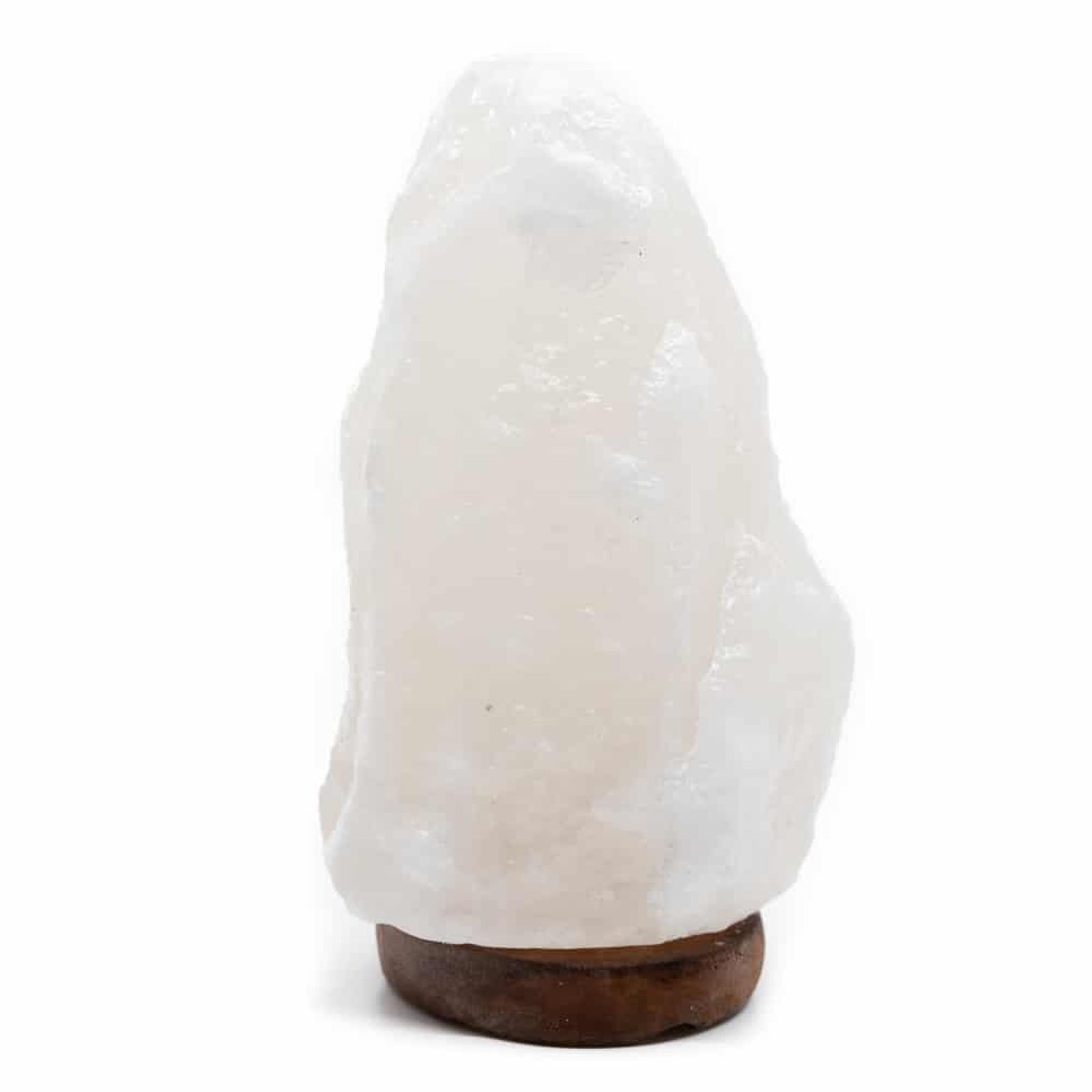 Himalaya-Salzlampe ohne Kabel - Weiß (1-2 kg) ca. 15 x 11 x 9 cm