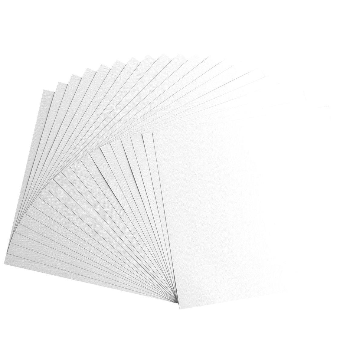 Florence | Kartonpapier Texture 30,5x30,5cm 20pcs White