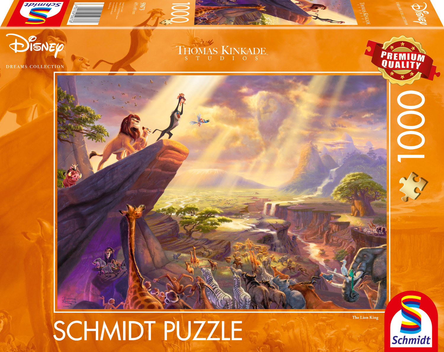 Disney, König der Löwen - 1000 Teile Puzzle (Thomas Kinkade)
