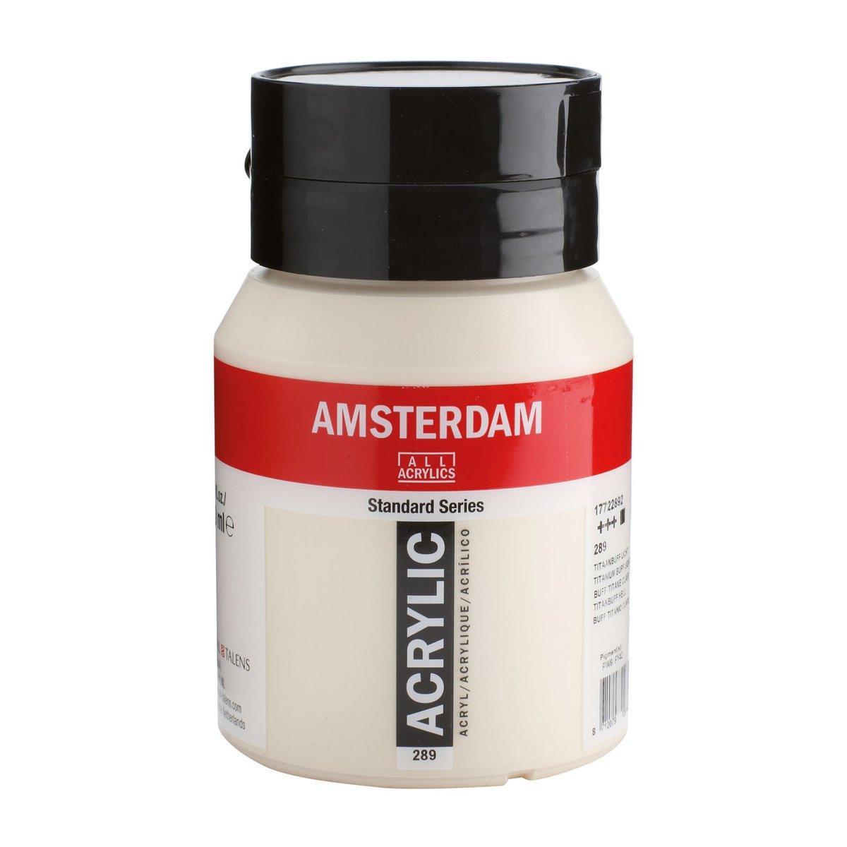 Amsterdam | Acrylfarbe 500ml Titanbuff hell
