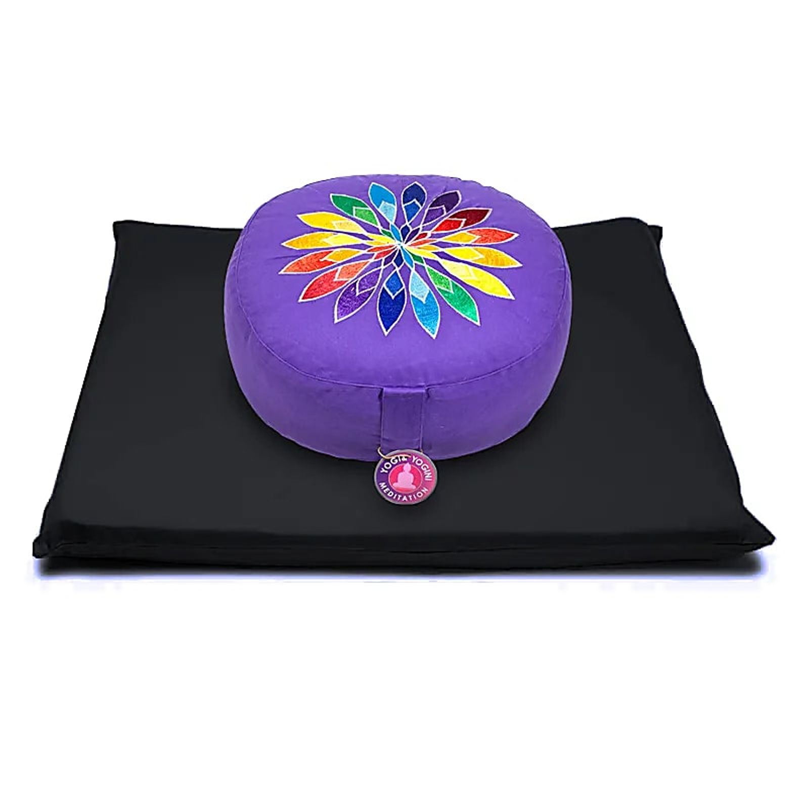 Meditations SET violett Vielfarbige Blume -- 65x65x5cm