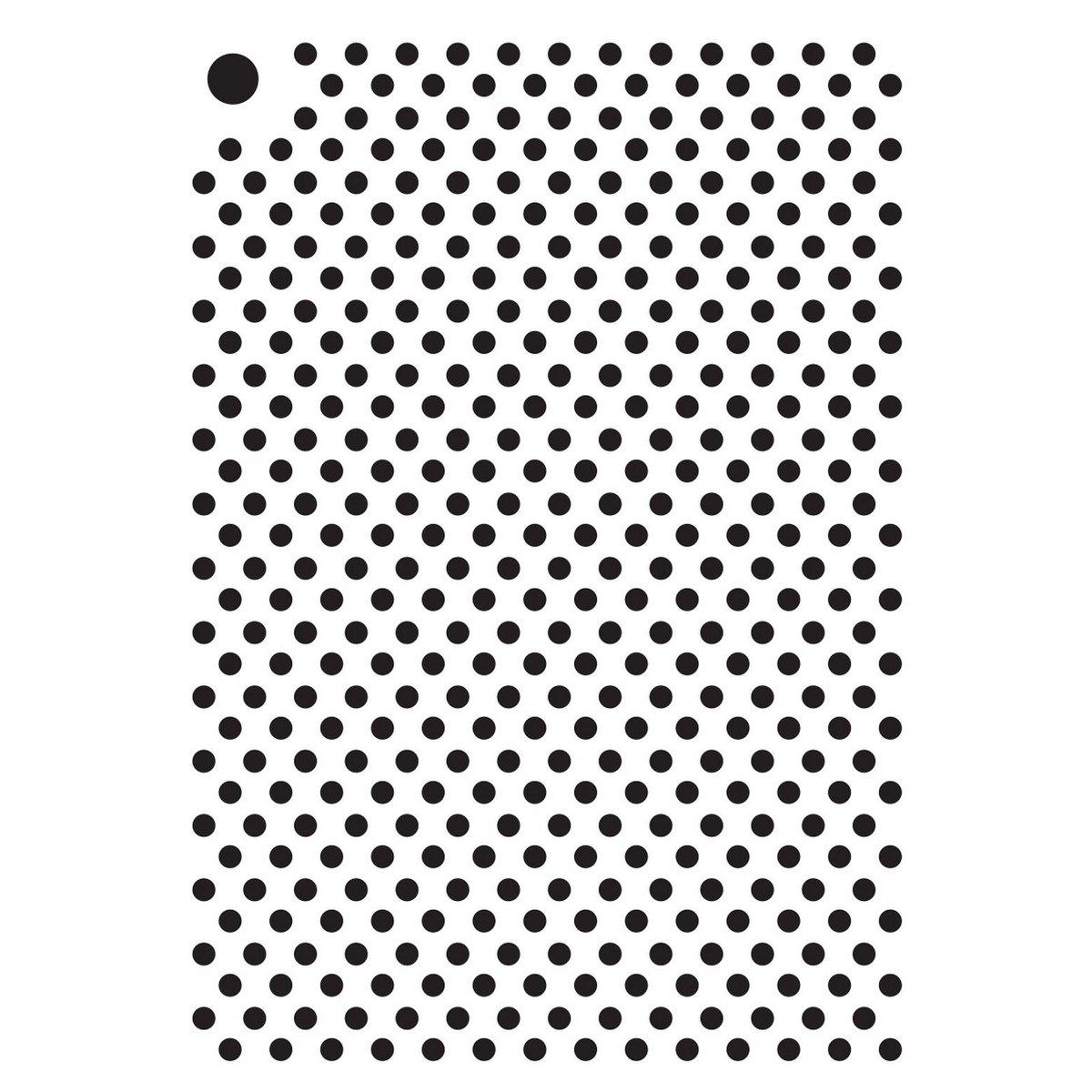 Creative Expressions | Mini Stencil Polka Dots Small