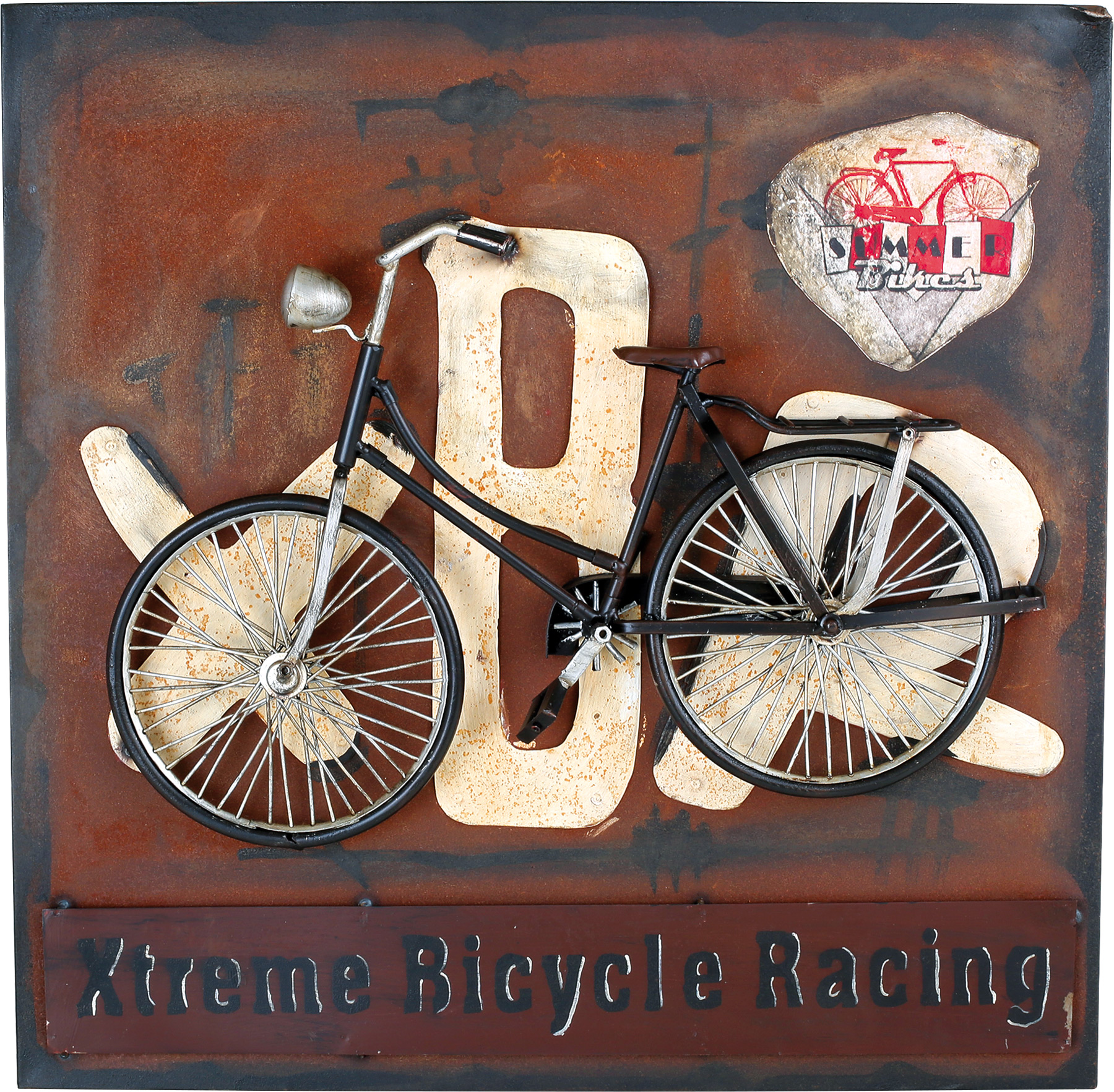 Blechschild Fahrrad Vintage-Deko