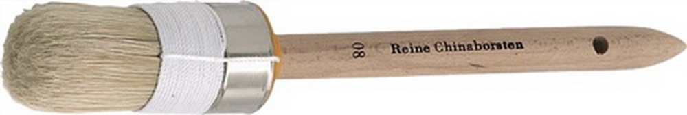 Maler-Ringpinsel Gr. 10 Borstenl. 87 mm helle Chinaborste roher Holzstiel
