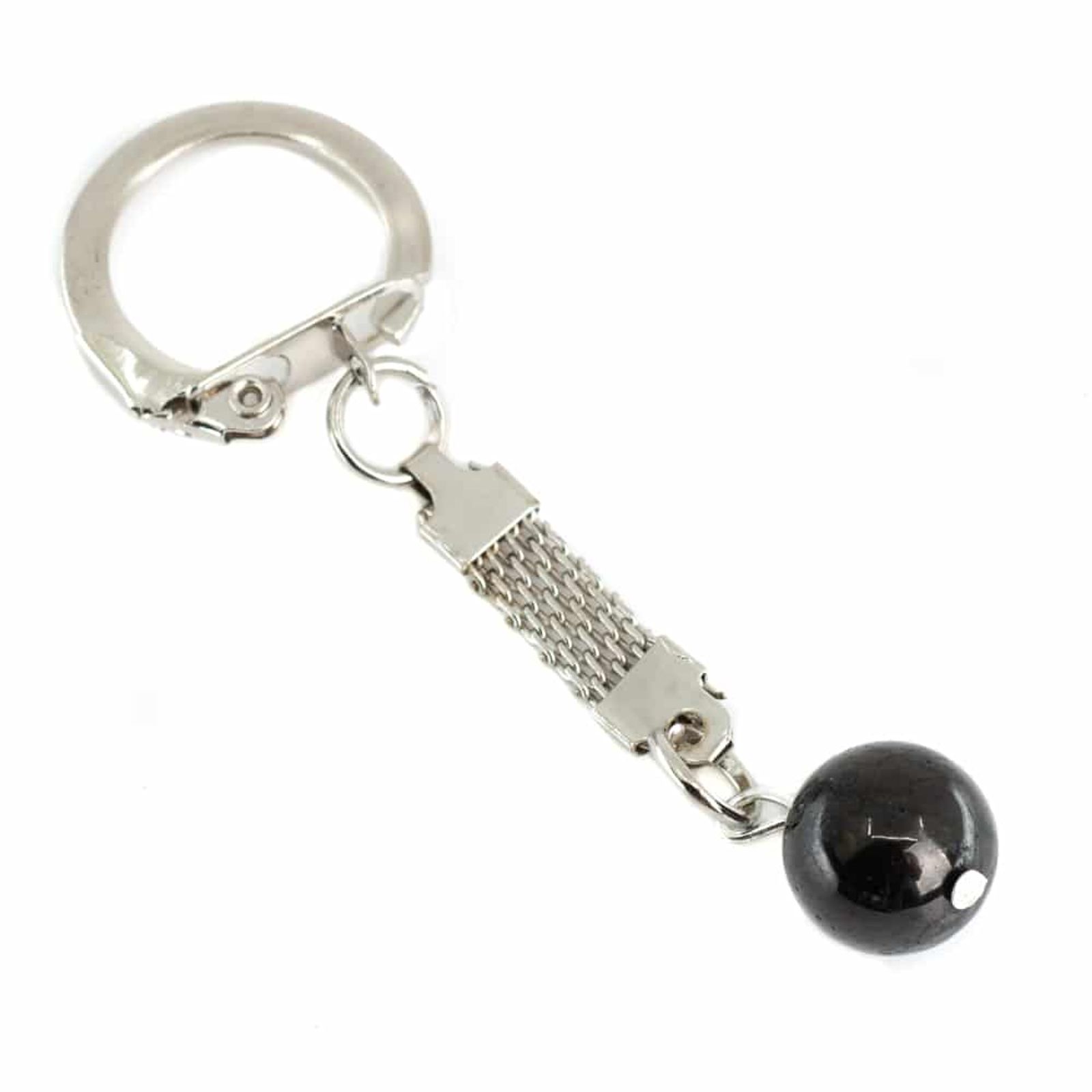 Edelstein Schlüsselanhänger Schungit Perle (10 mm)
