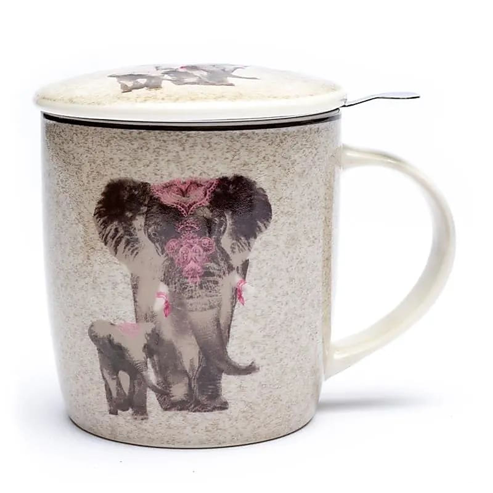 Teetasse mit Sieb und Deckel Elephant -- ±400 ml