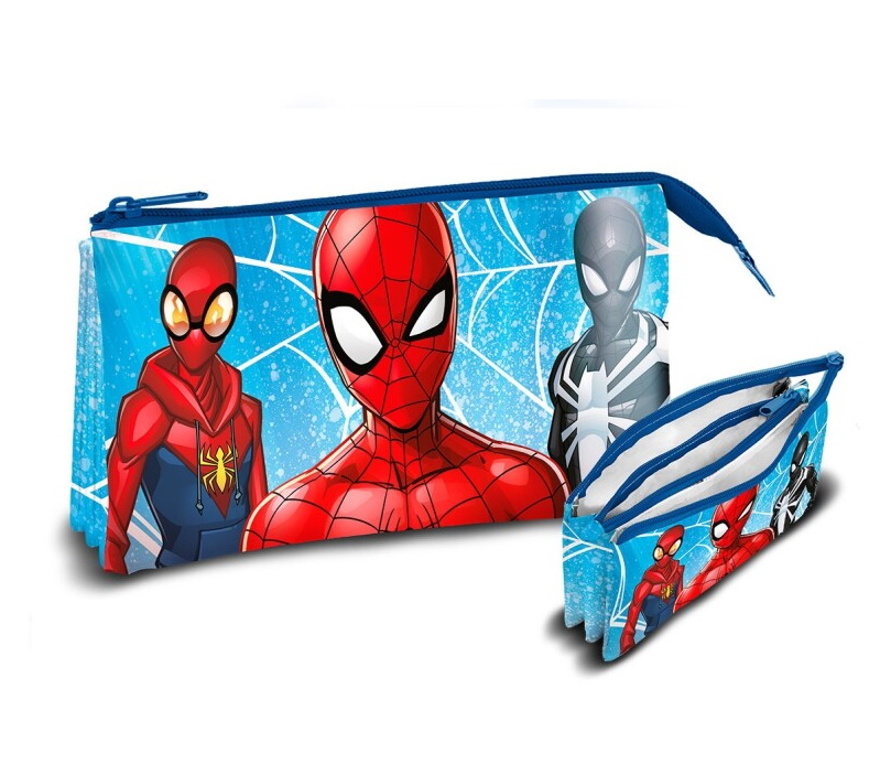 Marvel Spiderman - Schüleretui mit 3 Fächern 22 x 13 cm