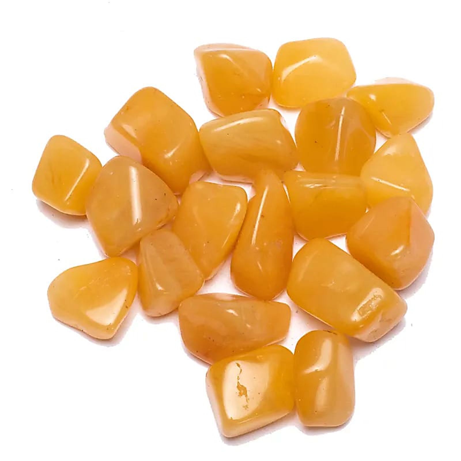 Gelbe Aventurin Trommelsteine A-Qualität -- ±250g; ±2-3cm