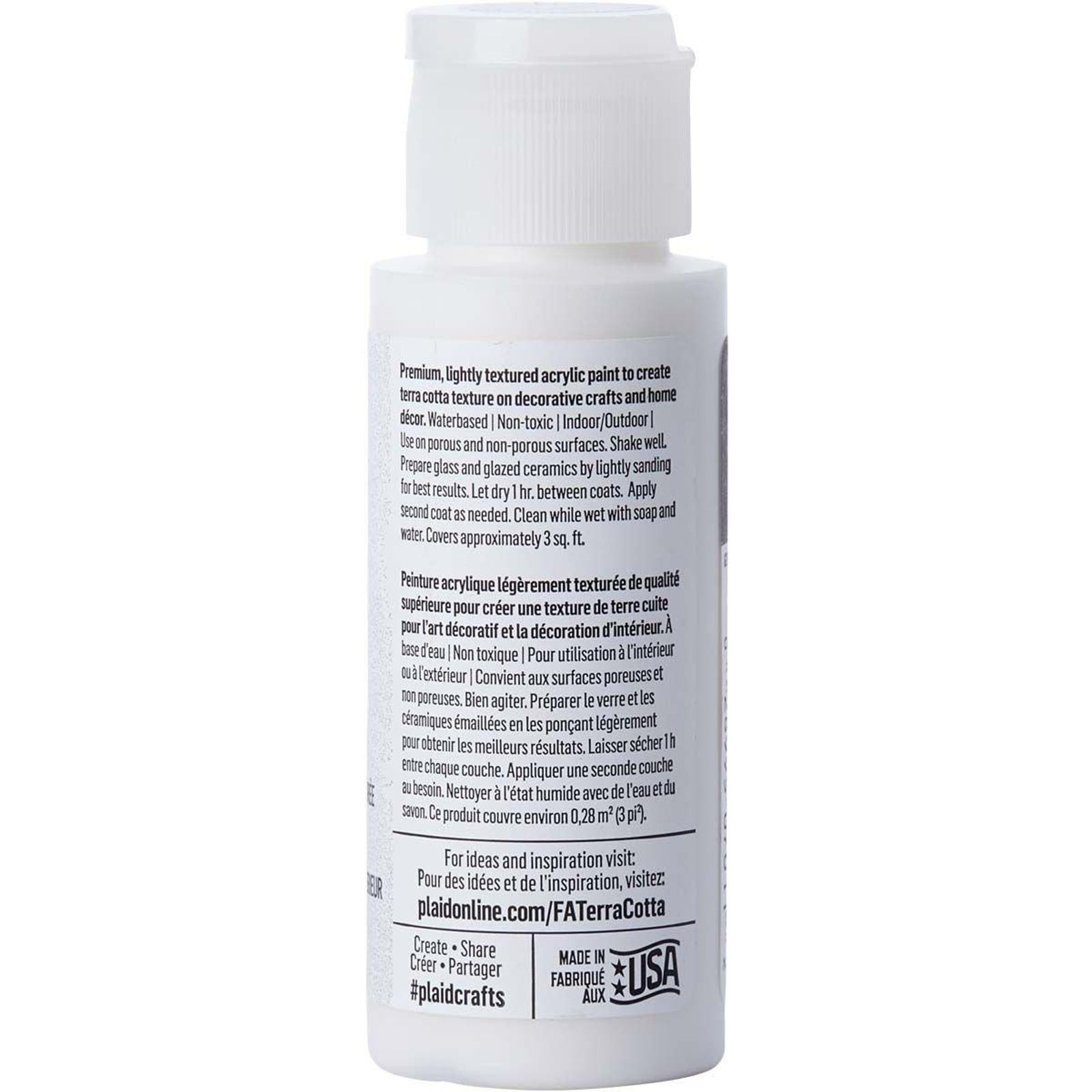 Folkart | Terra cotta textured acrylic paint 59ml Snowbank