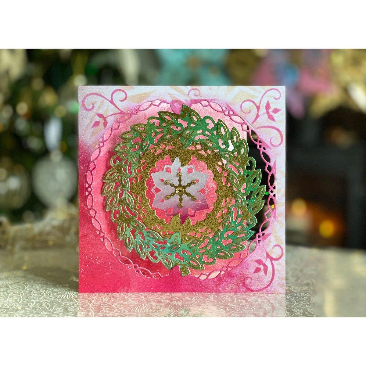 Angela Poole | Craft Stencil Crystal Swirls