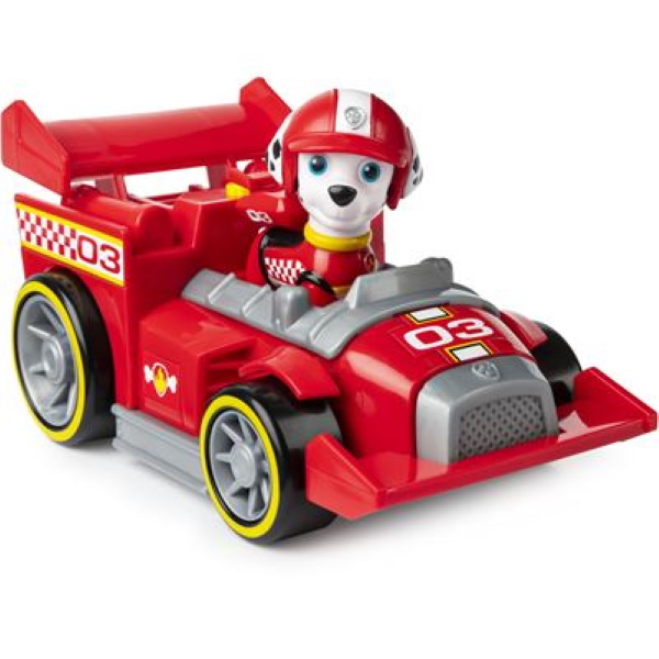 Spin Master 28190 - Paw Patrol Marshalls Race & Go Deluxe Basis Fahrzeug mit Figur