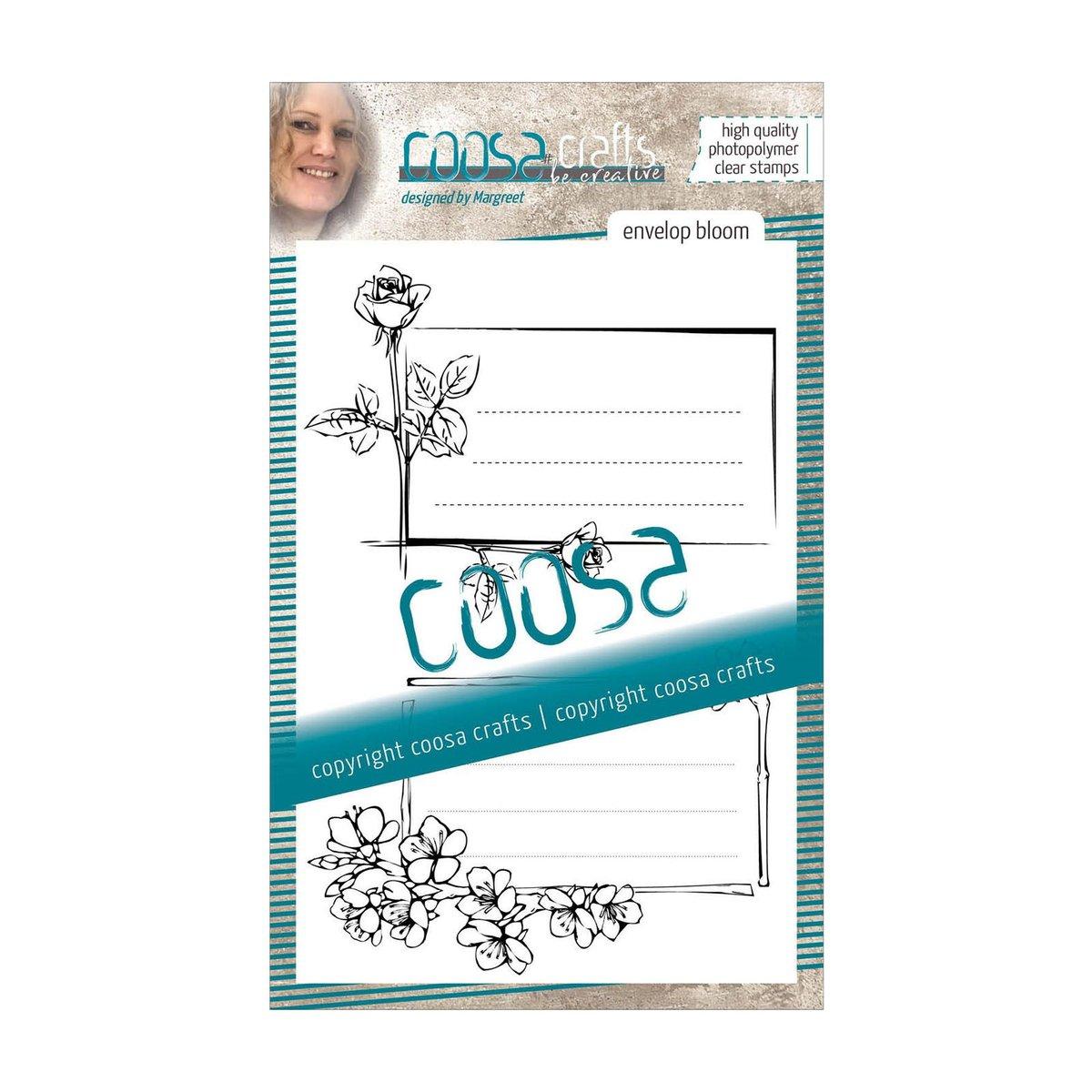 COOSA Crafts | Clear Stempel #4 Envelope Bloom (En)