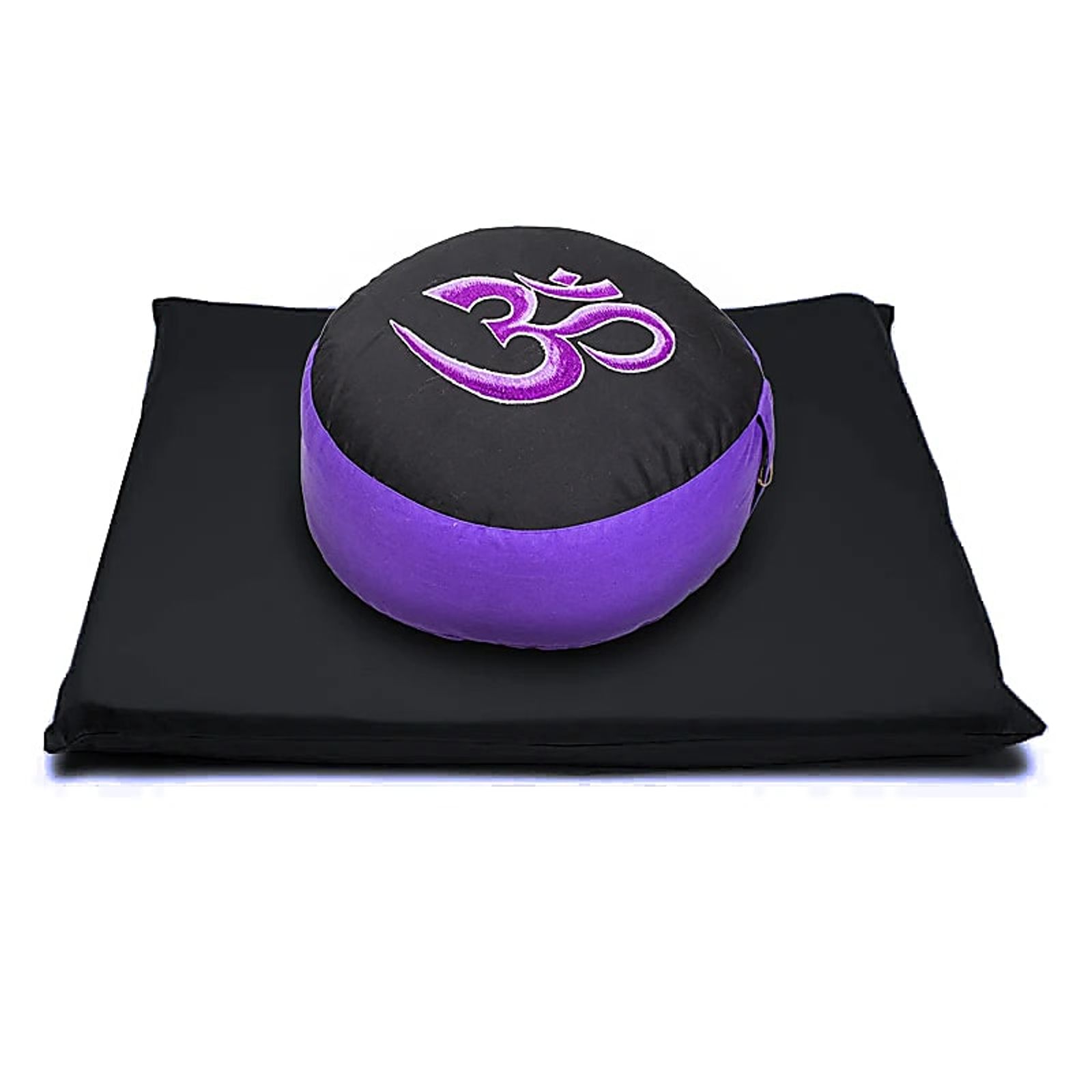 Meditations SET OM Symbol violett schwarz -- 65x65x5 cm