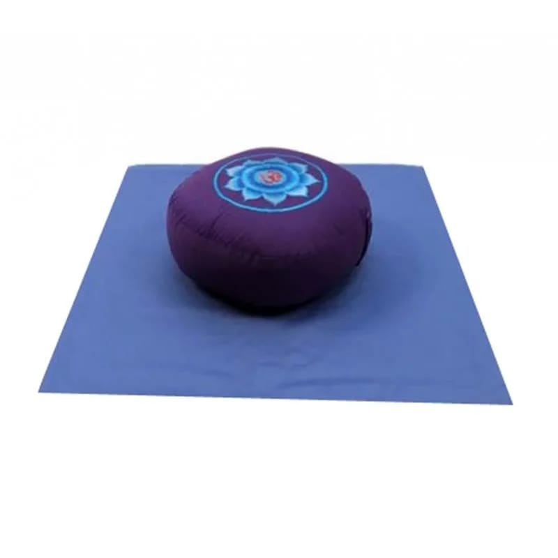 Meditations SET OM rot violett blau auf blau -- 65x65x5 cm